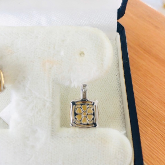 Smoke topaz and diamond and sterling silver earrings from Bailey Banks & Biddle - Picture 2 of 4